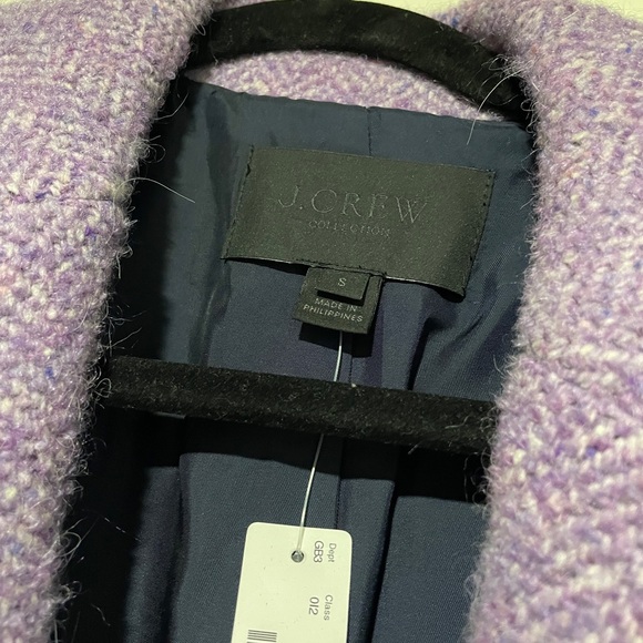 J.Crew Collection Italian Herringbone Wrap Coat in Dusty Violet - Picture 11 of 12